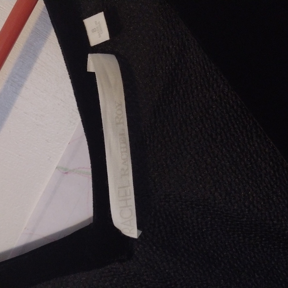 Rachel Rachel Roy black velvet short sleeveless dress with pockets size 8 - Picture 2 of 4